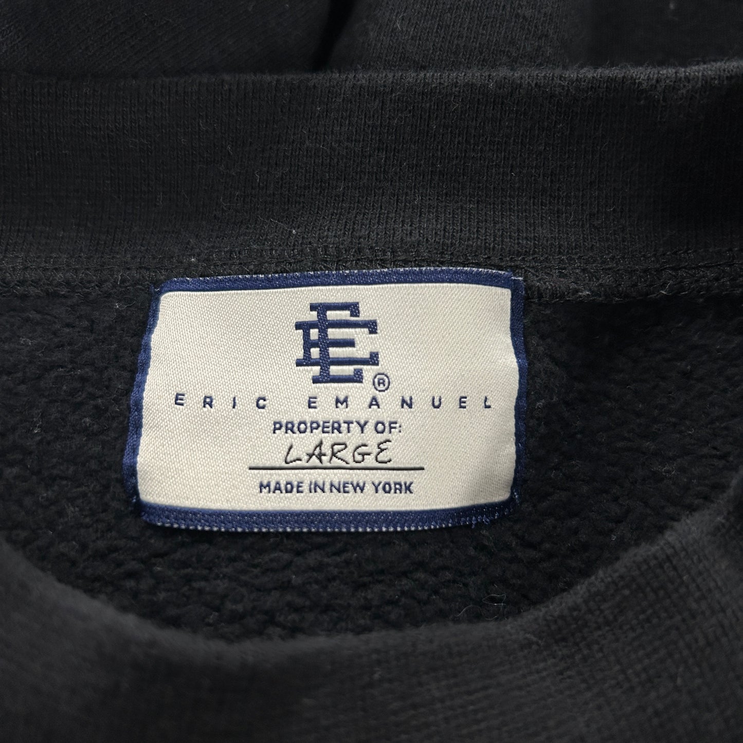 Eric Emanuel EE Crewneck Sweatshirt Black/Black