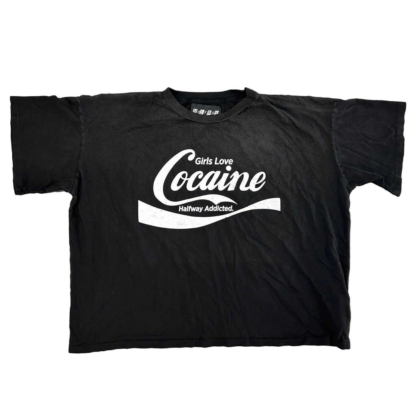 Halfway Point HWP graphic tee in washed black