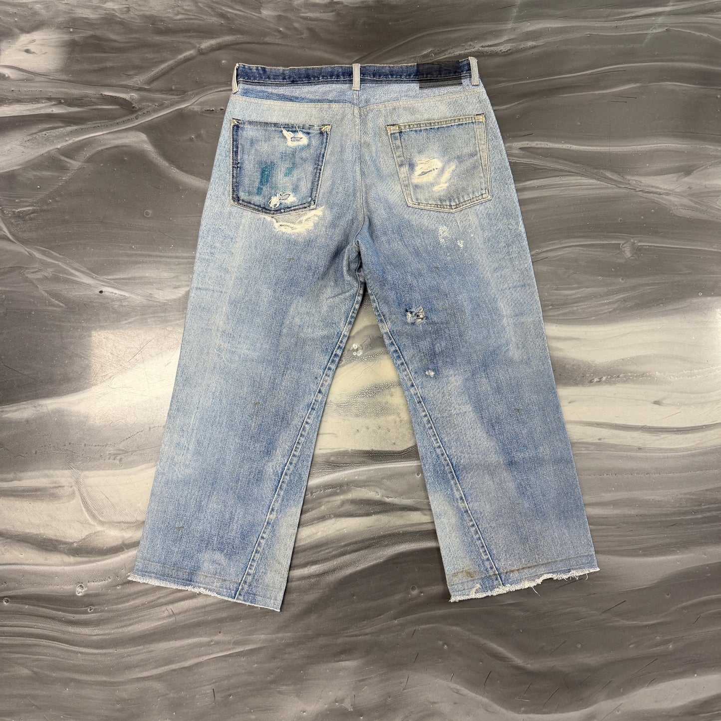 Our Legacy Third Cut Straight-Leg Printed Jeans
