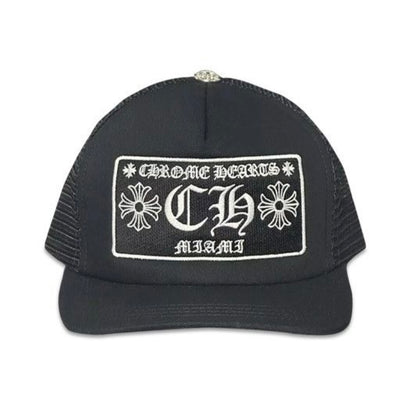 Chrome Hearts Miami Trucker Hat Black