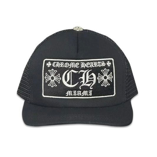 Chrome Hearts Miami Trucker Hat Black