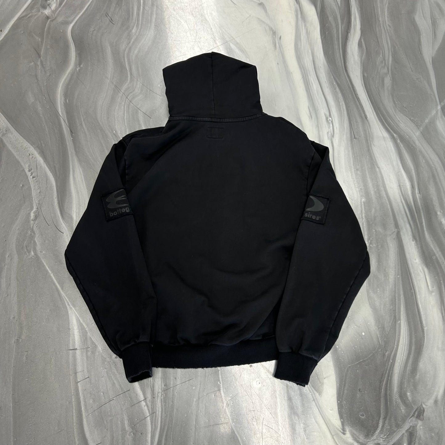 Bottega Desires Black Zip Up Hoodie