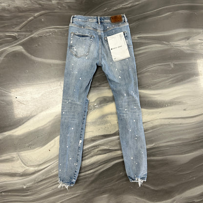 Purple Brand P.001 Light Wash Distressed Denim Jeans