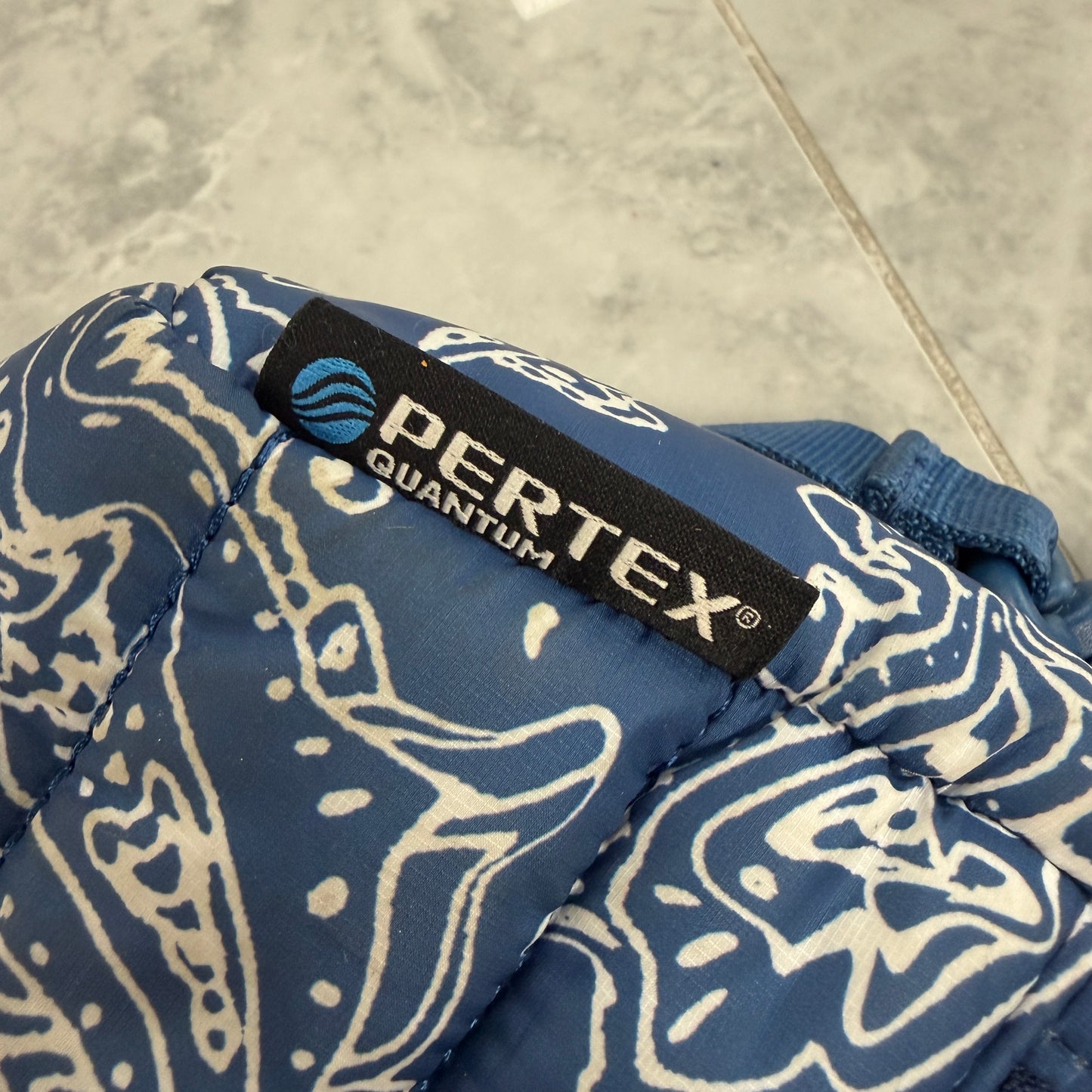 Supreme Puffer Side Bag Blue Paisley