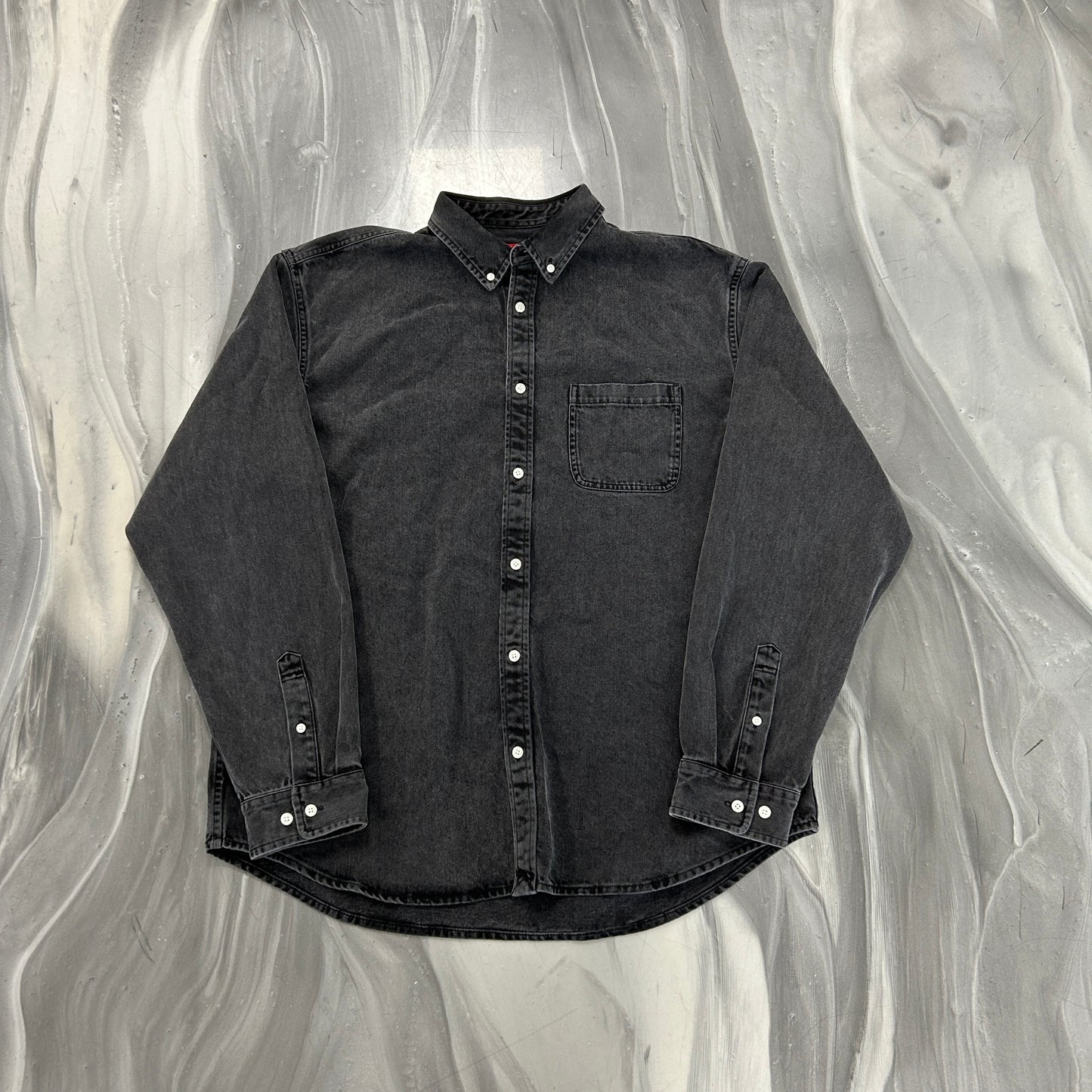 Supreme Appliqué Denim Shirt Black