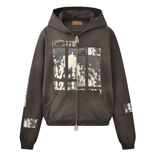 Birth Of Royal Child Flash Light Hoodie in Black
