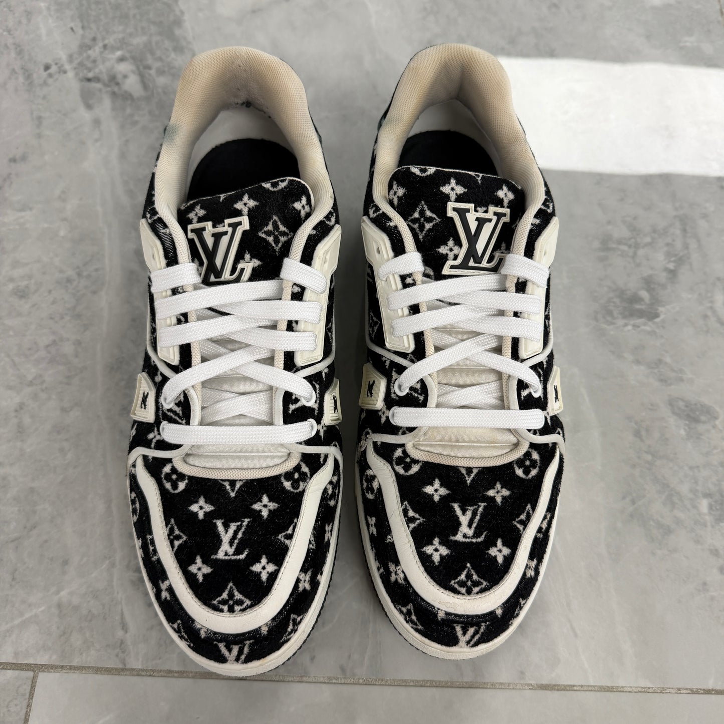 Louis Vuitton Textile Monogram Trainer Sneaker (Used)(No Box)