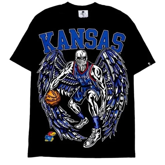 WARREN LOTAS COLLEGE
NCAA KANSAS JAYHAWKS T-SHIRT BLACK