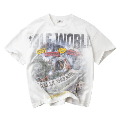 Vale Forever Newspaper Tee White