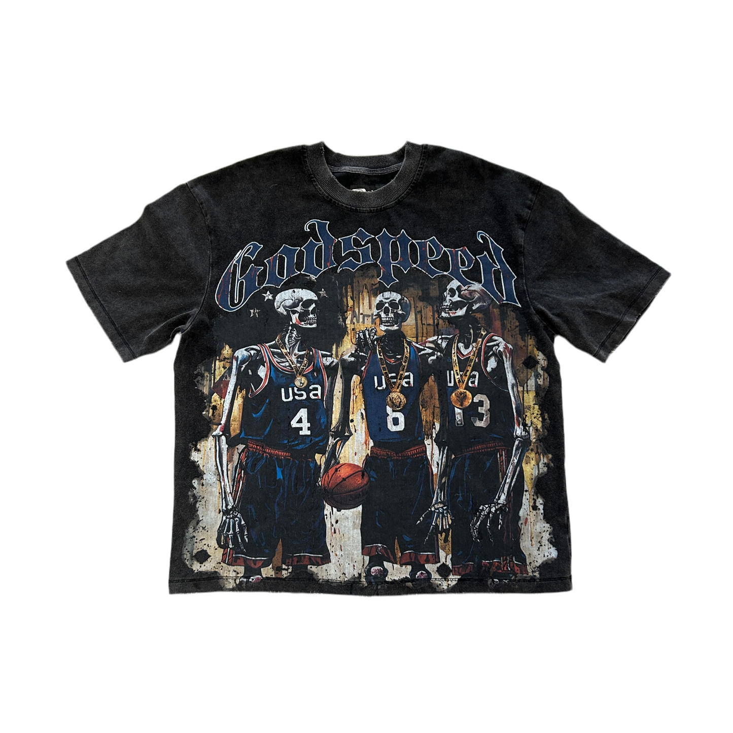 Godspeed Dream Team Tee Grey Wash