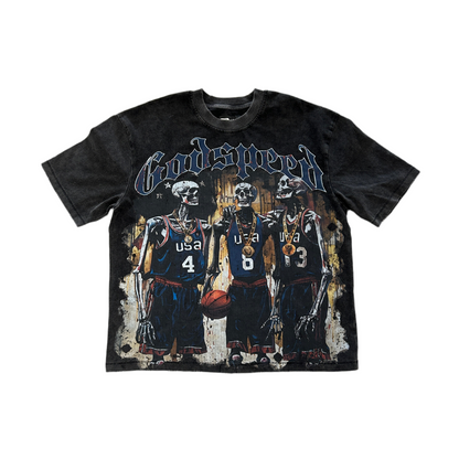Godspeed Dream Team Tee Grey Wash