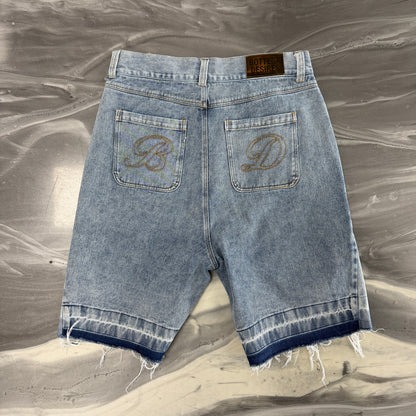 Bottega Desires Patchwork Jean Shrots