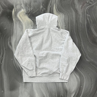 Supreme Micro Logo Hooded Sweatshirt Ash Grey