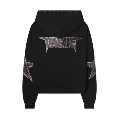 Vague Star Studded Hoodie Black