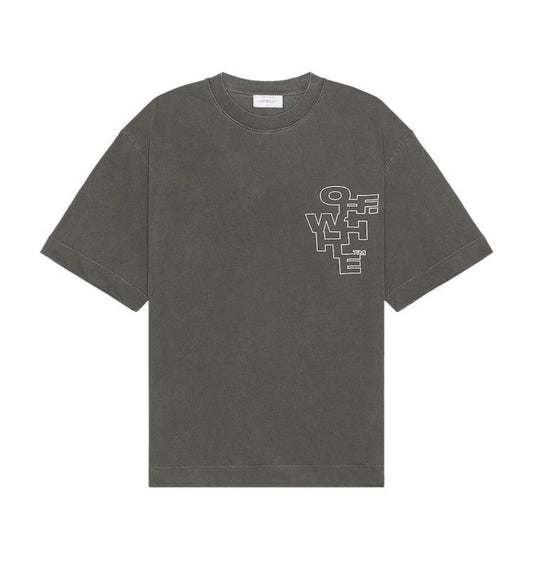 Off-White Outline Arrow Skate Short Sleeve Tee Black/White