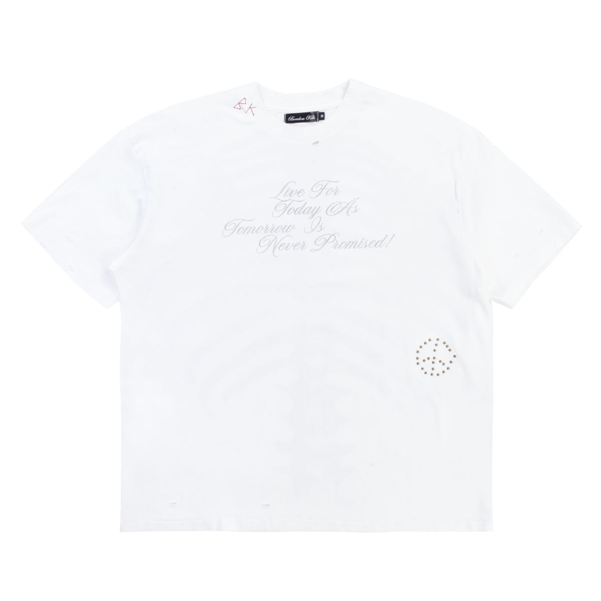 Boredom Kills Tomorrow Tee White