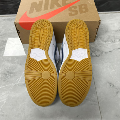 Nike SB Dunk Low Orange Label White Navy (USED)
