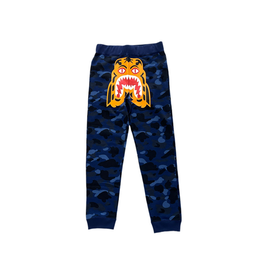 Bape Tiger Blue Camo Sweatpants