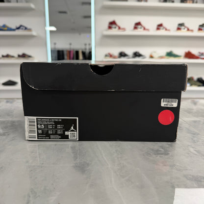 Jordan 4 Retro SE Black Canvas (Used)