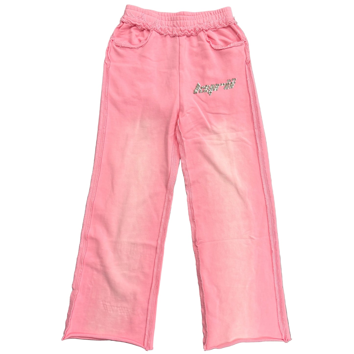 KYRA Diamond Logo Sweatpants Pink