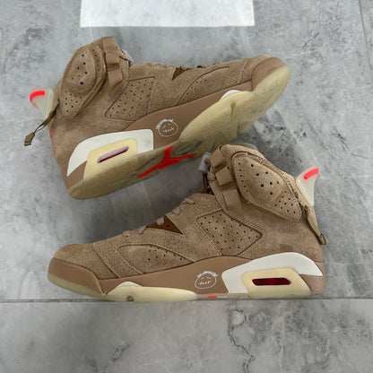 Travis Scott x Air Jordan 6 Retro British Khaki (Used)(No Box)