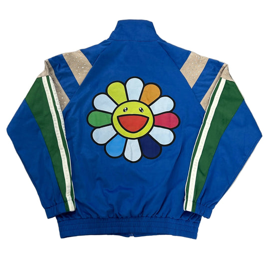 Starboi velvet blue rhinestone track jacket — view 2