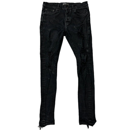 Purple Jeans P001 Black Distressed Jeans