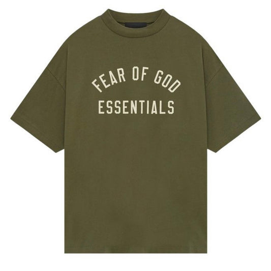 Fear of God Essentials Jersey Crewneck Tee Military