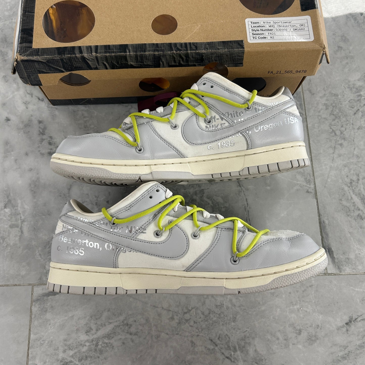 Nike Dunk Low Off-White Lot 8 (USED)