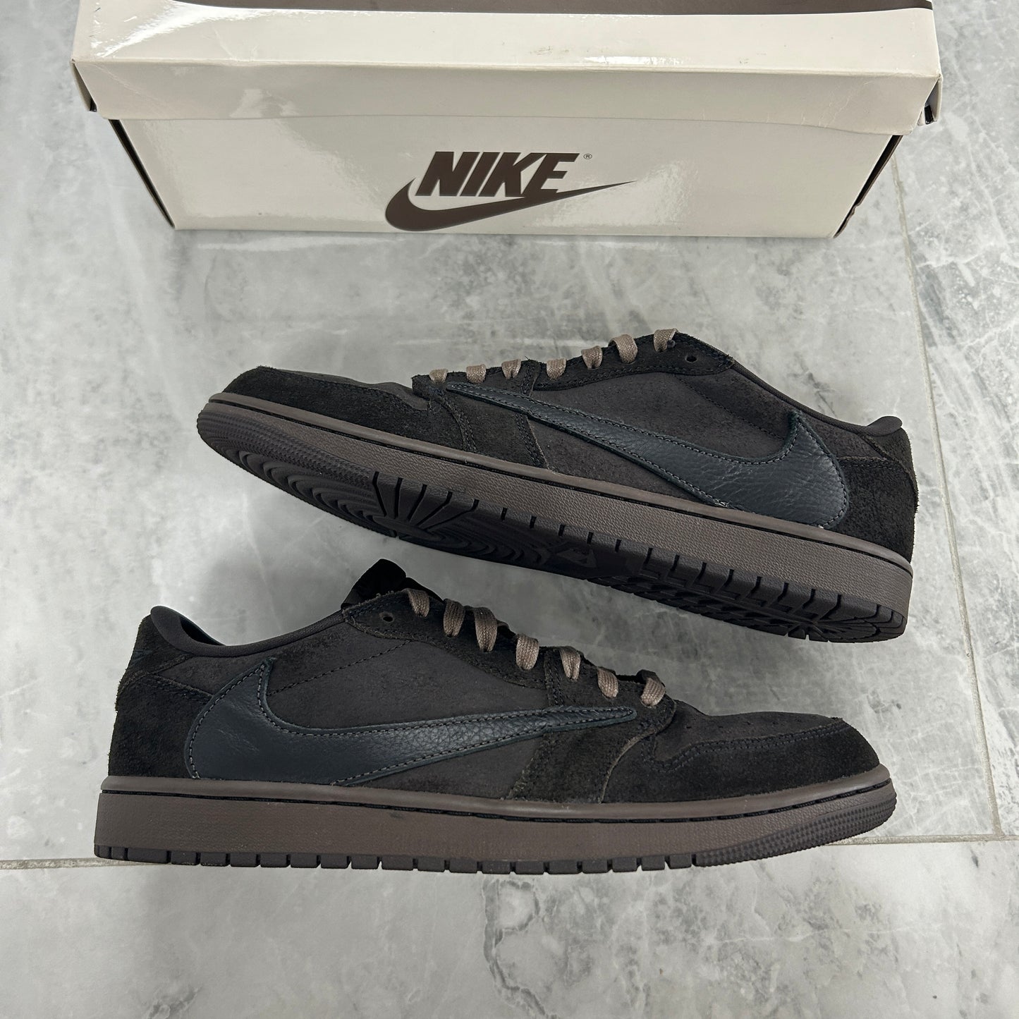 Jordan 1 Low Retro Travis Scott Brown Velvet (USED)