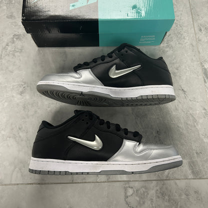 Nike SB Dunk Low Supreme Jewel Swoosh Silver (USED)