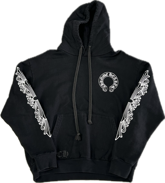 Chrome Hearts Horse Shoe Floral Hoodie