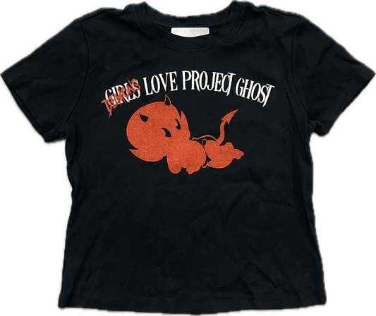 Project Ghost Love Baby Tee Black