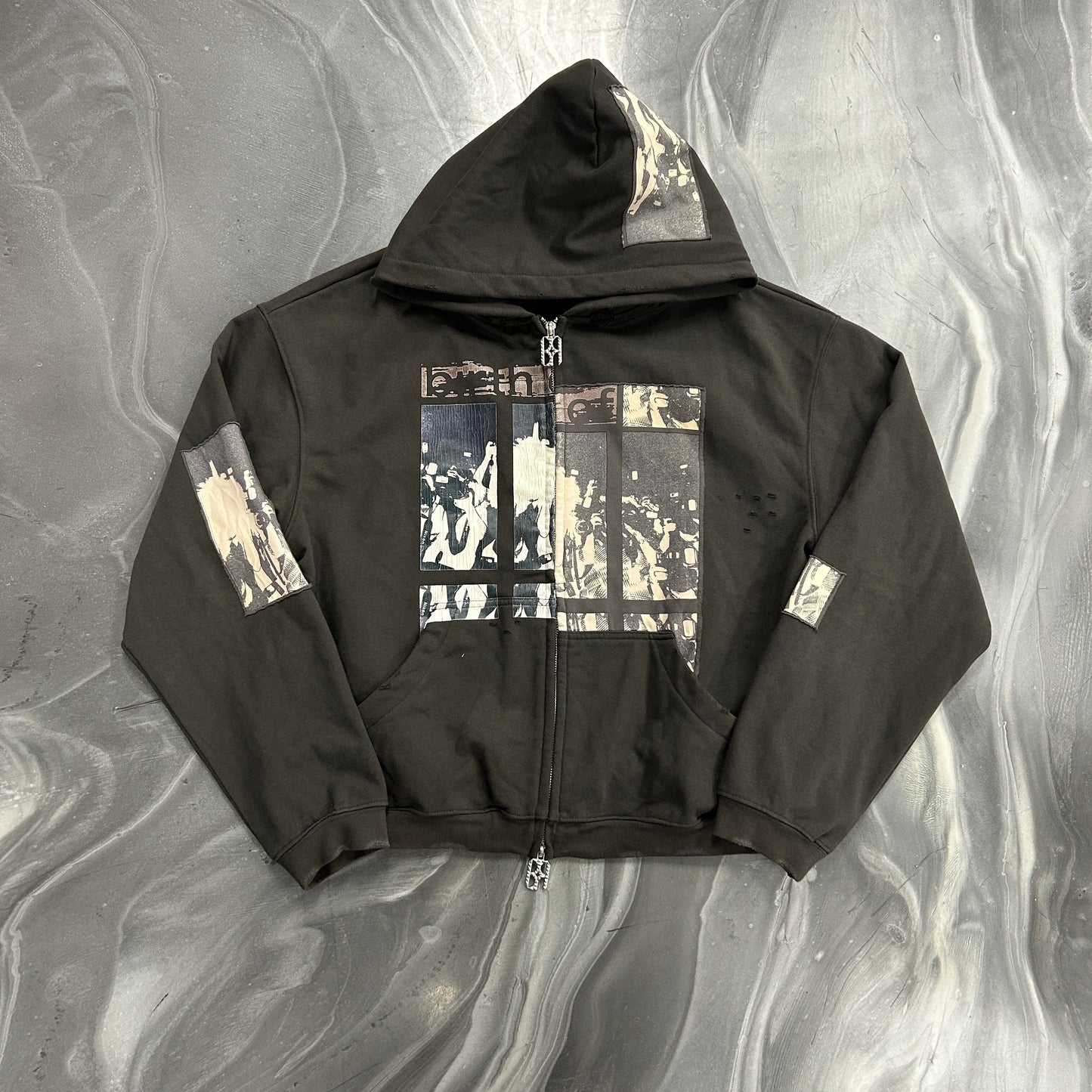 Birth Of Royal Child Flash Light Hoodie in Black