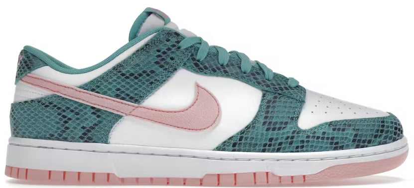 Nike Dunk Low Snakeskin Washed Teal Bleached Coral (USED)