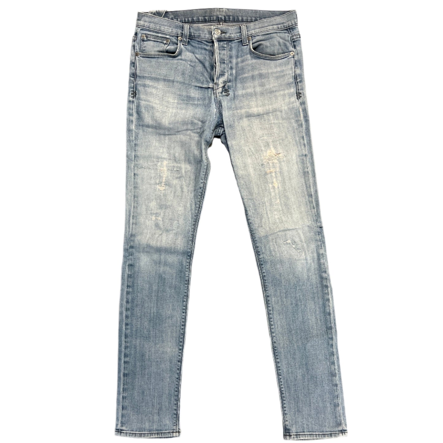 Ksubi Light Wash Distressed Blue Denim