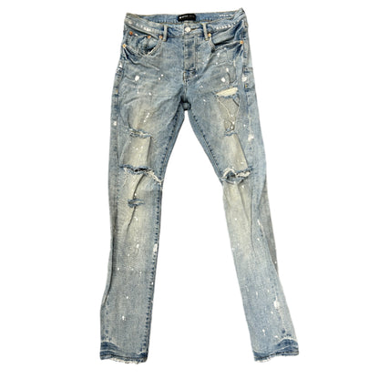 Purple Jeans P001 Blue Painter Jeans