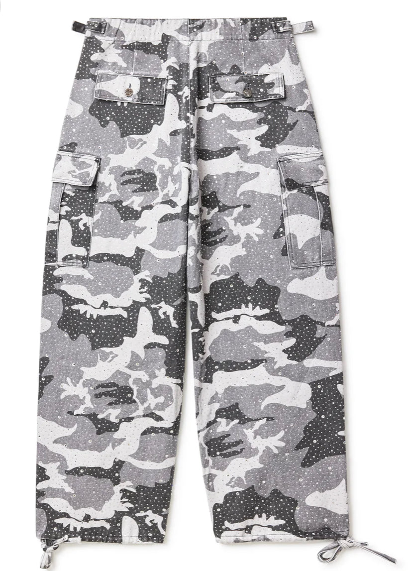 Vale Forever Winter Camo Crystal Cargo Pants