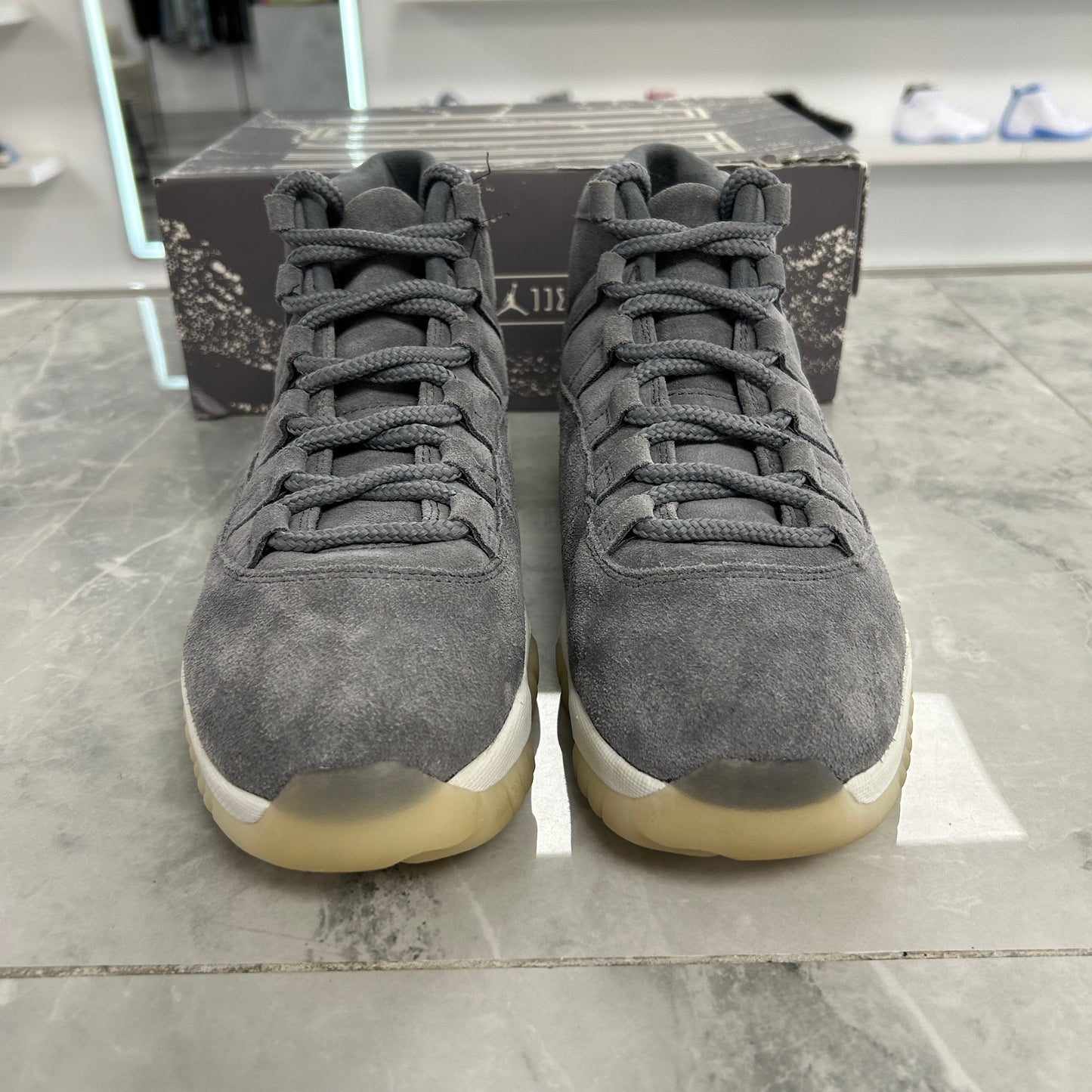 Jordan 11 Retro Pinnacle Grey Suede (USED)