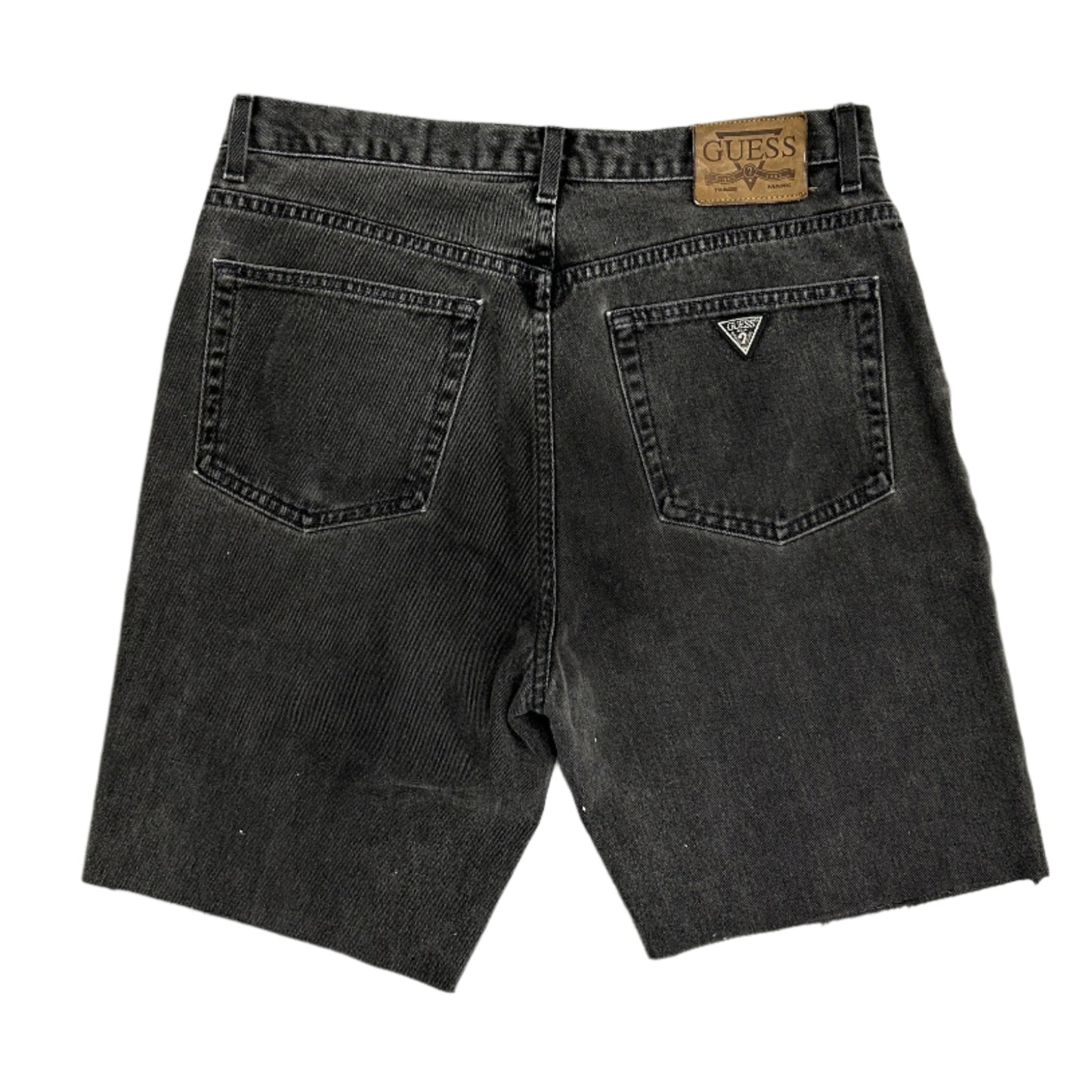 Guess Vintage Black Faded Denim Jean Shorts