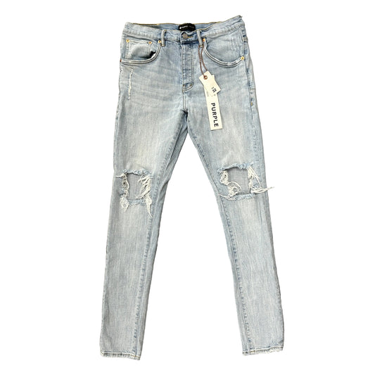 Purple Brand P.002 Distressed Light Wash Skinny Jeans