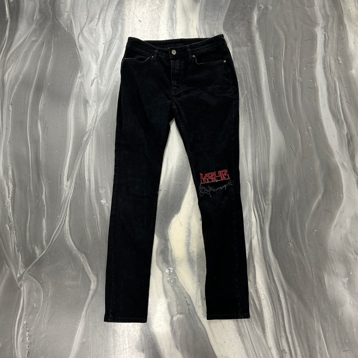 Ksubi Van Winkle Laid Back Sting Black Jeans