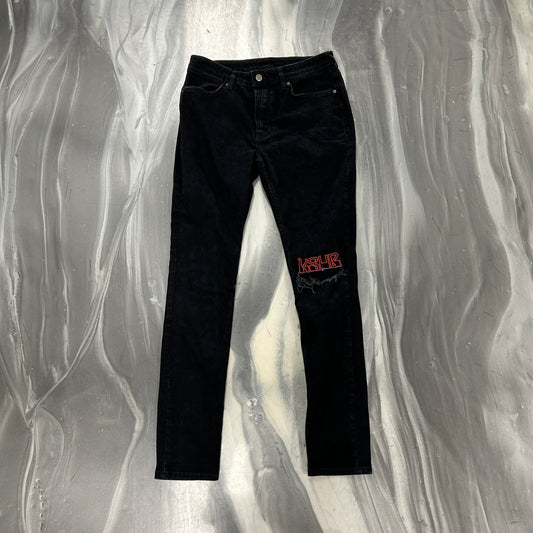 Ksubi Van Winkle Laid Back Sting Black Jeans — view 2