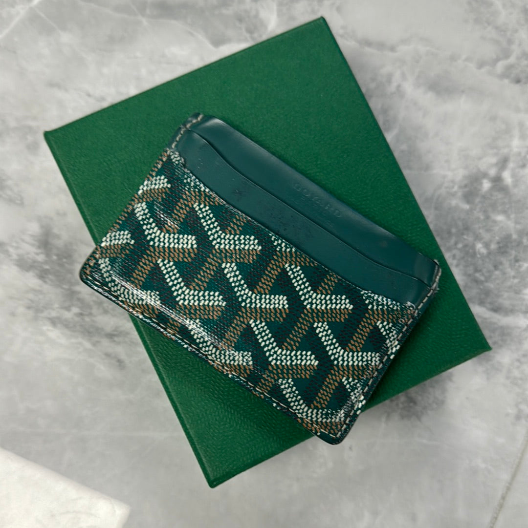 Tarjetero Goyard Verde