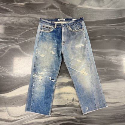 Our Legacy Third Cut Straight-Leg Printed Jeans