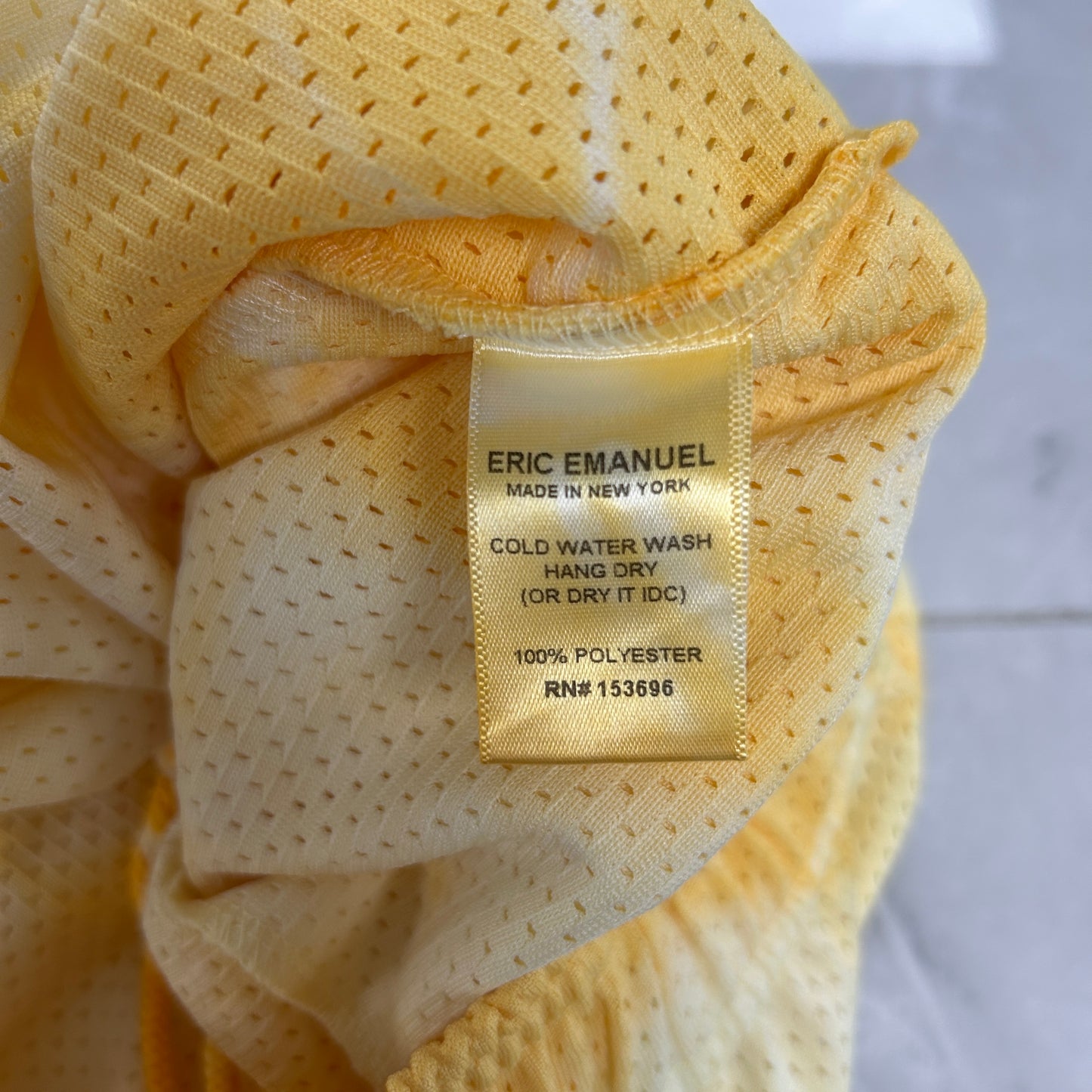 Eric Emanuel EE Basic/Core Short Yellow Tie Dye