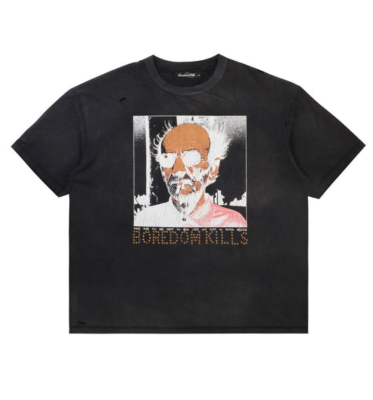 Boredom Kills Teacher Tee Black