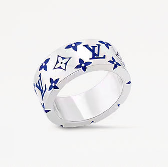 LV Mosaic Ring - Blue