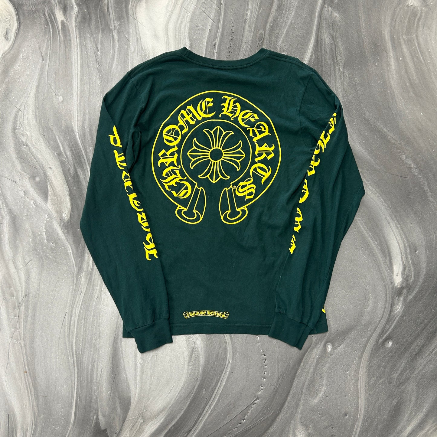 Chrome Hearts Horseshoe Long-Sleeve 'Green/Yellow'