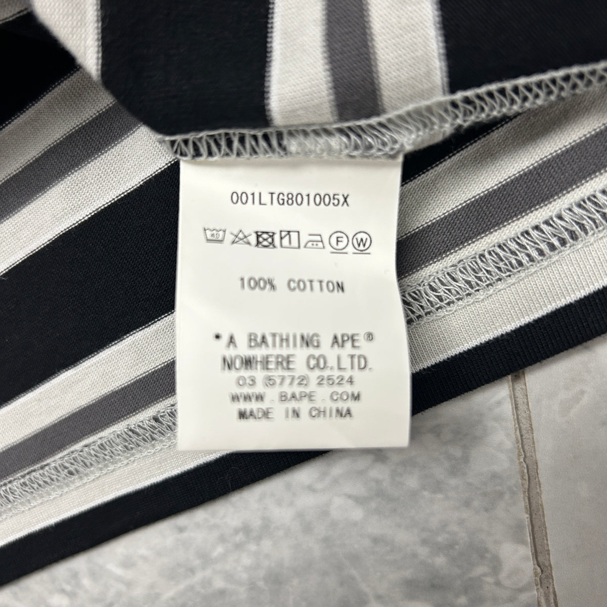 BAPE Patched Hoop L/S Tee
Black